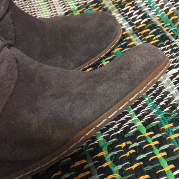 Franco Sarto Heeled Grey Booties - Picture 3 of 5